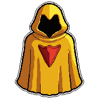 gold champion cape  hooded with cowl