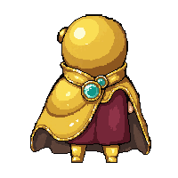 gold champion cape  jeweled clasp fastened