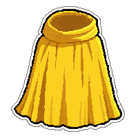 gold champion cape  pristine new fabric