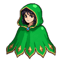 green ranger cape  enchanted glowing edges