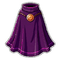 invisible shimmering cape  embroidered symbols
