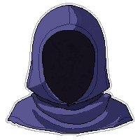 invisible shimmering cape  hooded with cowl