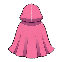 pink fairy cape  draped hanging still