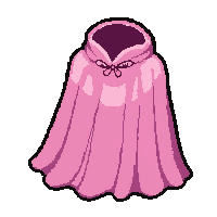 pink fairy cape  embroidered symbols