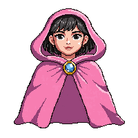 pink fairy cape  jeweled clasp fastened