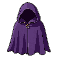 purple wizard robe cape  embroidered symbols