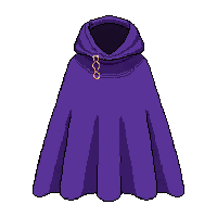 purple wizard robe cape  pristine new fabric
