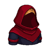 red hero cape  hooded with cowl