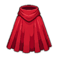 red hero cape  pristine new fabric