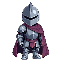 silver knight cape  armored reinforced