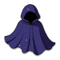 starry night sky cape  flowing billowing