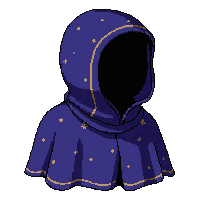 starry night sky cape  hooded with cowl