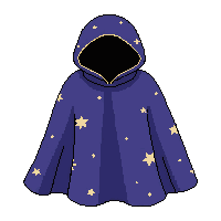 starry night sky cape  pristine new fabric
