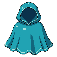 teal ocean cape  enchanted glowing edges