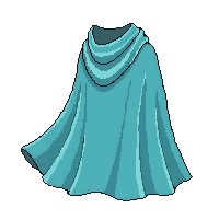 teal ocean cape  flowing billowing