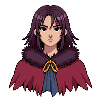 torn tattered cape  fur trimmed collar
