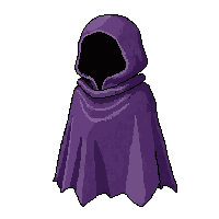 torn tattered cape  pristine new fabric