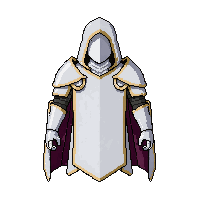 white holy cape  armored reinforced