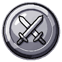 silver  crossed swords