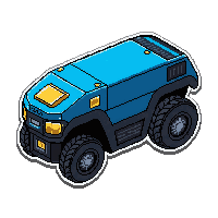 drone recon small  electric blue lit