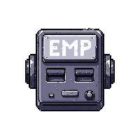 emp mine device  chrome silver shine