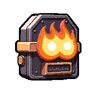 emp mine device  custom painted flame