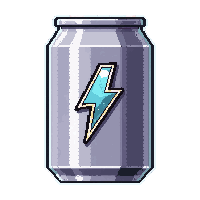 energy drink neon  chrome silver shine