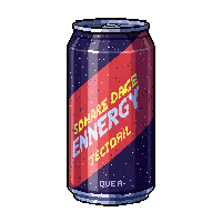 energy drink neon  graffiti covered street