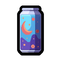energy drink neon  holographic shifting