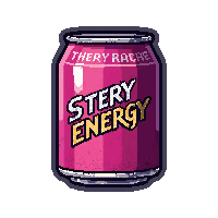 energy drink neon  mass produced basic