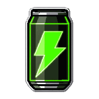 energy drink neon  toxic green glow