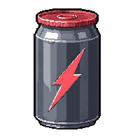 energy drink neon  transparent see through
