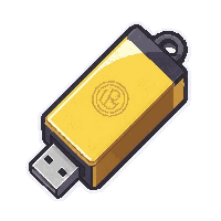 flash drive encrypted  gold luxury trim