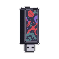 flash drive encrypted  graffiti covered street