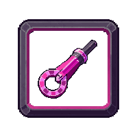 grapple wire launcher  neon pink glow