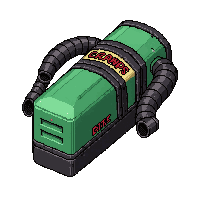 grapple wire launcher  toxic green glow