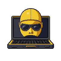 hacker deck laptop  gold luxury trim