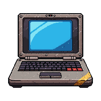 hacker deck laptop  worn duct taped