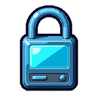lockpick electronic  electric blue lit