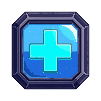 med patch nano  electric blue lit