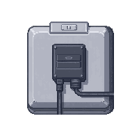 power cable charger  glitching pixelated