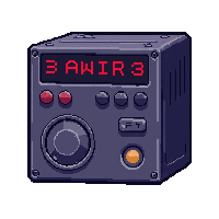 signal jammer box  glitching pixelated