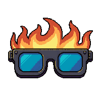 smart glasses ar  custom painted flame