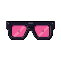 smart glasses ar  neon pink glow
