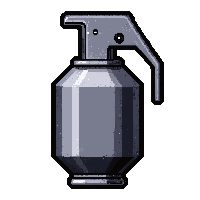 smoke grenade cyber  chrome silver shine