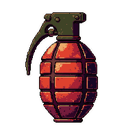 smoke grenade cyber  custom painted flame