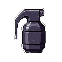 smoke grenade cyber  damaged but working