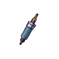 stim pack injector  chrome silver shine