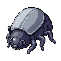tracker bug tiny  chrome silver shine