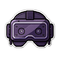 vr headset visor  glitching pixelated